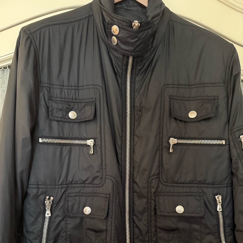 Dolce & Gabbana 🖤 Vintage AW03 Black Cargo Down Lightweight Jacket IT Size 50 - Picture 5 of 12